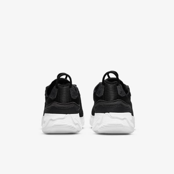 Kids' Nike React Live Older Sneakers Black / Dark Grey / White | NK718RZG