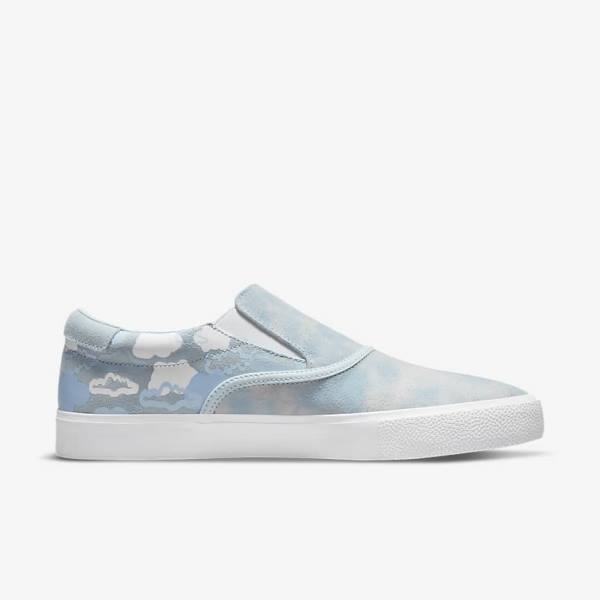 Kids' Nike SB Zoom Verona Slip x Rayssa Leal Skate Shoes Blue / White / Blue | NK189NSV