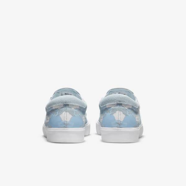 Kids' Nike SB Zoom Verona Slip x Rayssa Leal Skate Shoes Blue / White / Blue | NK189NSV