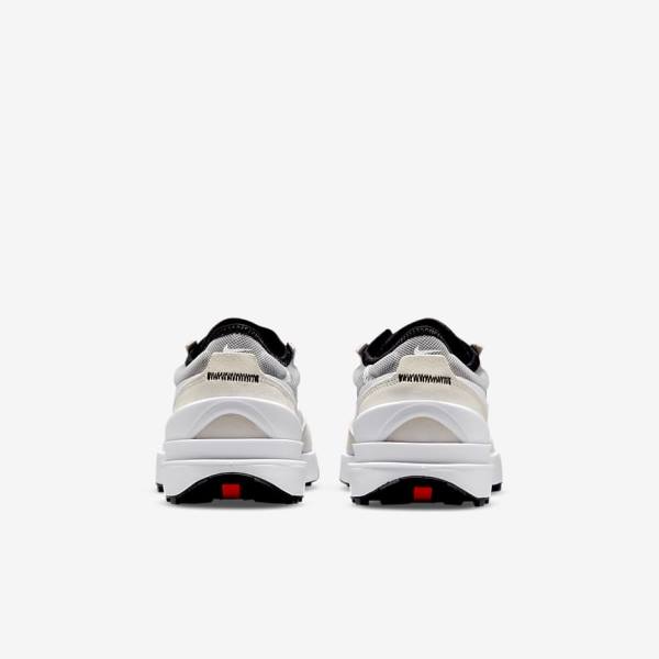 Kids' Nike Waffle One Older Walking Shoes White / Black / Orange | NK412QVA