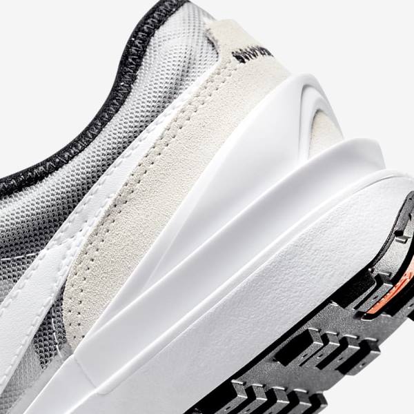 Kids' Nike Waffle One Older Walking Shoes White / Black / Orange | NK412QVA