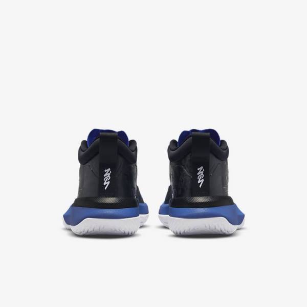 Kids' Nike Zion 1 Older Jordan Shoes Black / Royal / White | NK859NBR