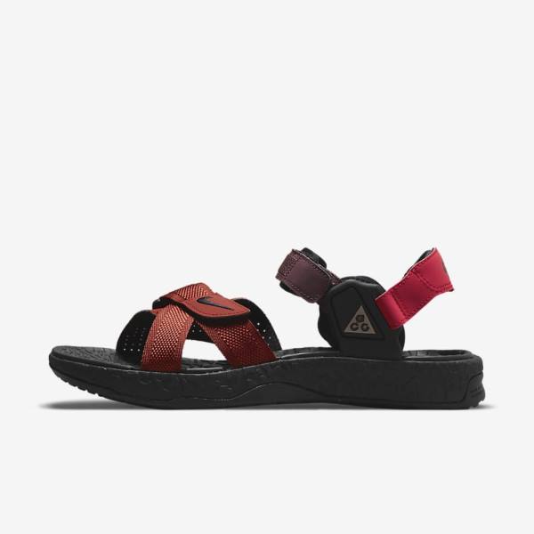 Men\'s Nike ACG Air Deschutz Sandals Black | NK678JPS