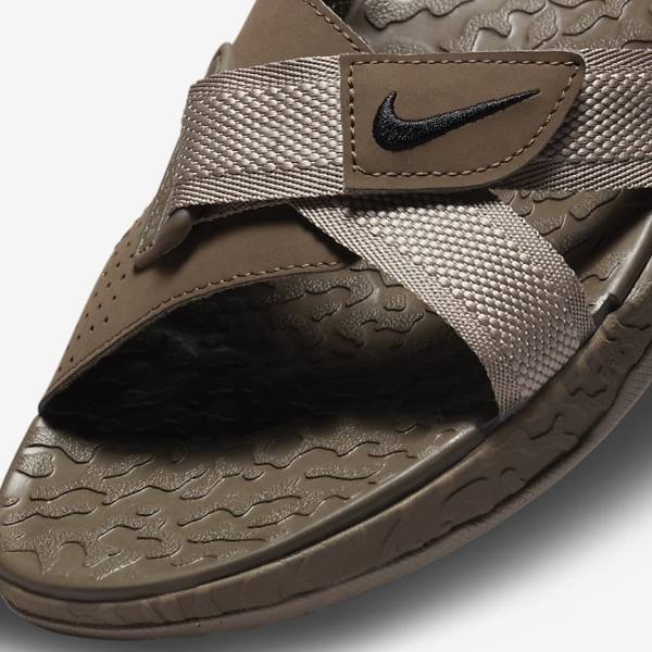 Men's Nike ACG Air Deschutz Sandals Khaki / Black | NK605QSI