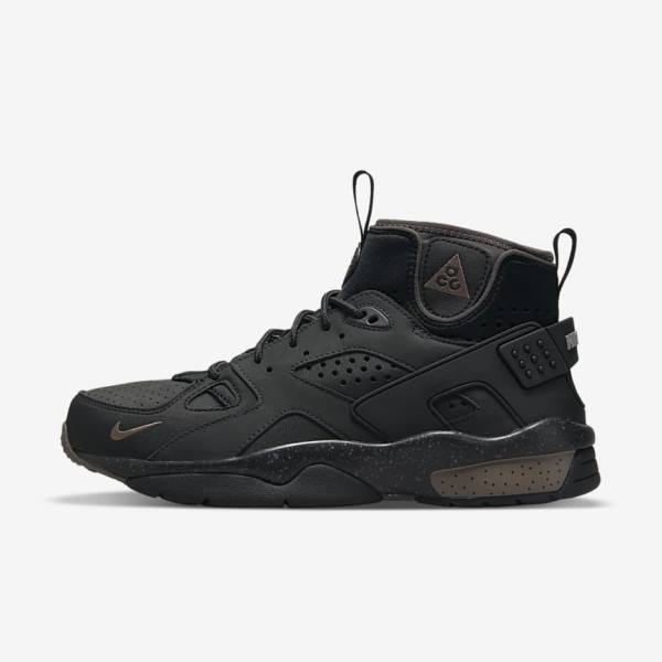 Men\'s Nike ACG Air Mowabb Sneakers Black / Olive Grey | NK125SVN