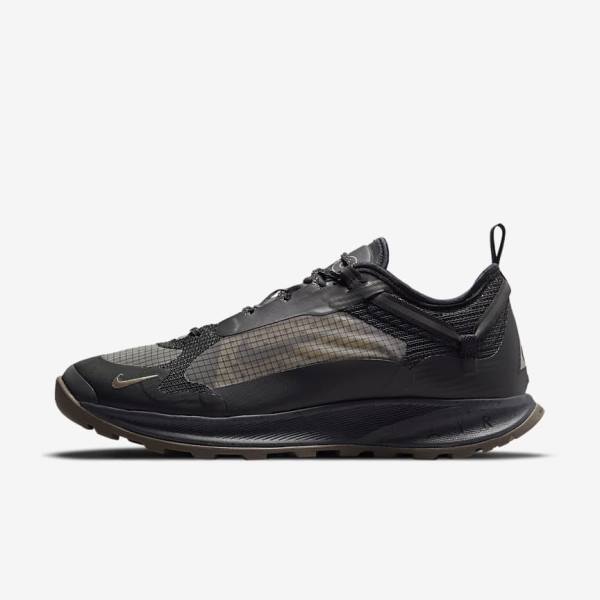 Men\'s Nike ACG Air Nasu 2 Sneakers Black / Dark Grey | NK741OTY