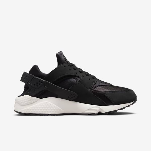 Men's Nike Air Huarache LE Sneakers Black / White | NK307YKX