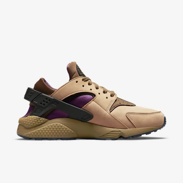 Men's Nike Air Huarache LE Sneakers Black / Brown | NK547QRC