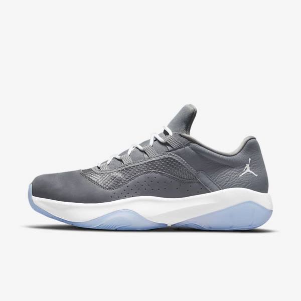 Men\'s Nike Air Jordan 11 CMFT Low Sneakers Grey / White | NK395CIB