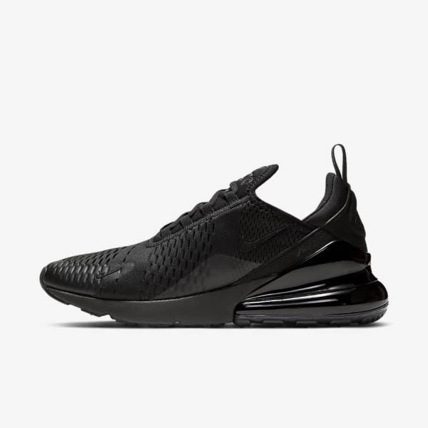 Men\'s Nike Air Max 270 Sneakers Black | NK495UNM