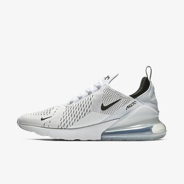 Men\'s Nike Air Max 270 Sneakers White / Black | NK073DJE