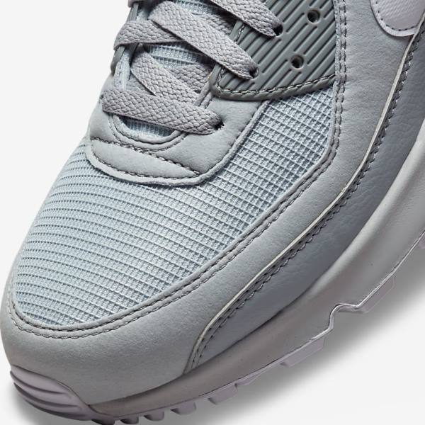 Men's Nike Air Max 90 Sneakers Grey / White | NK894PYH