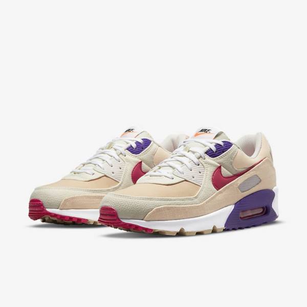 Men's Nike Air Max 90 Sneakers Pink | NK871EAW