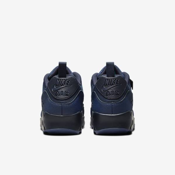 Men's Nike Air Max 90 Surplus Sneakers Navy / Obsidian | NK190EDY