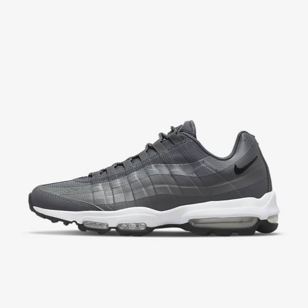 Men\'s Nike Air Max 95 UL Sneakers Grey / White / Black | NK408TNJ