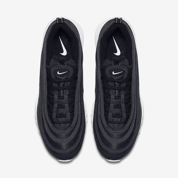 Men's Nike Air Max 97 Sneakers Black / White | NK687FAJ