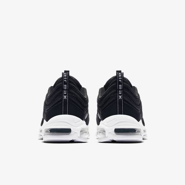 Men's Nike Air Max 97 Sneakers Black / White | NK687FAJ