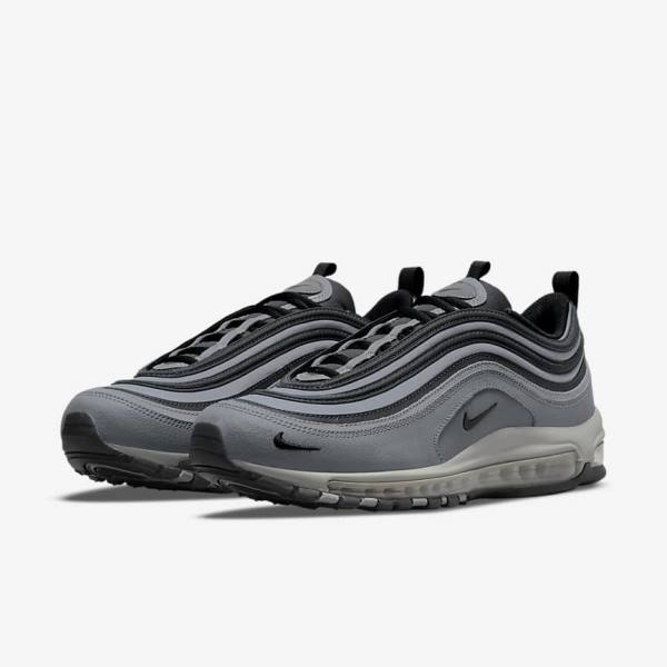 Men's Nike Air Max 97 Sneakers Grey / Dark Grey / Black | NK107OKD