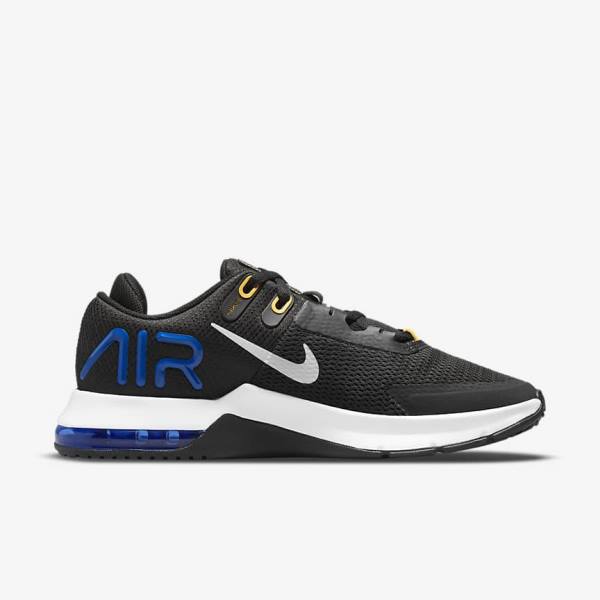 Men's Nike Air Max Alpha Trainer 4 Training Shoes Black / Blue / Orange / Grey | NK059YEI