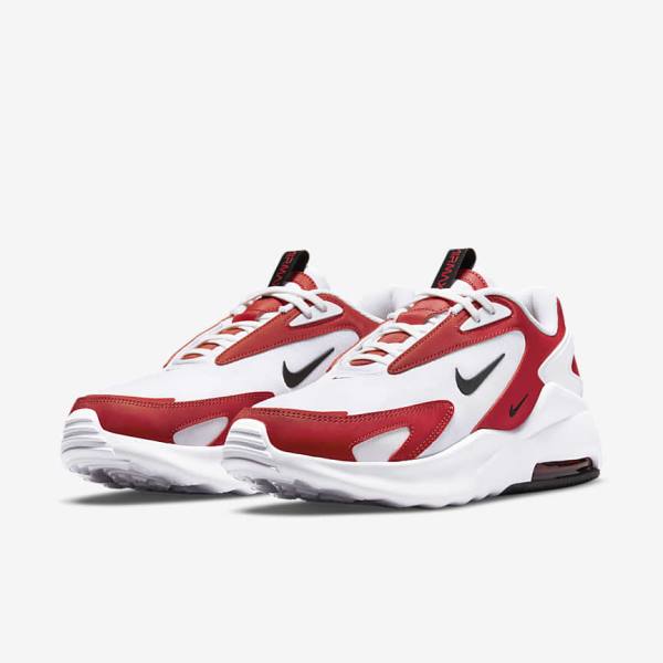 Men's Nike Air Max Bolt Sneakers White / Red / Black | NK907TQU