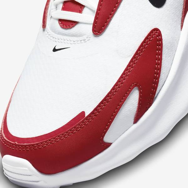 Men's Nike Air Max Bolt Sneakers White / Red / Black | NK907TQU