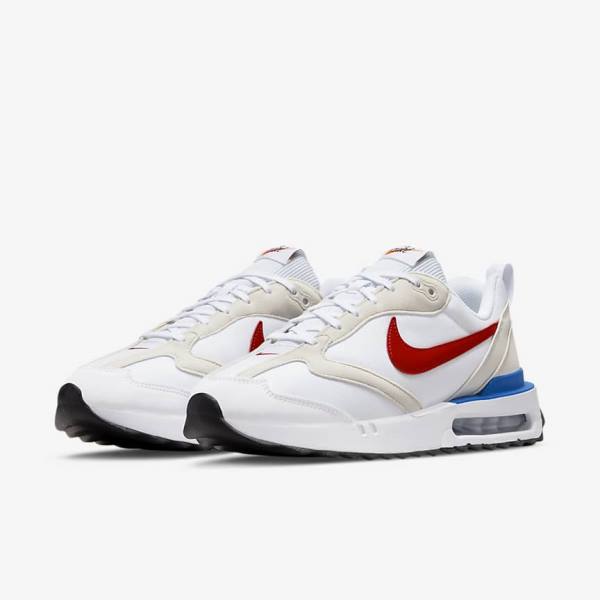 Men's Nike Air Max Dawn Sneakers White / Blue / Black / Red | NK270YHS