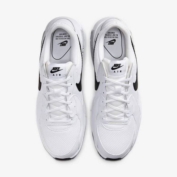 Men's Nike Air Max Excee Sneakers White / Platinum / Black | NK514QBF