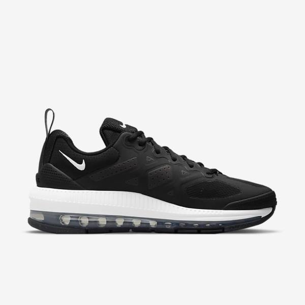 Men's Nike Air Max Genome Sneakers Black / Dark Grey / White | NK628SIJ