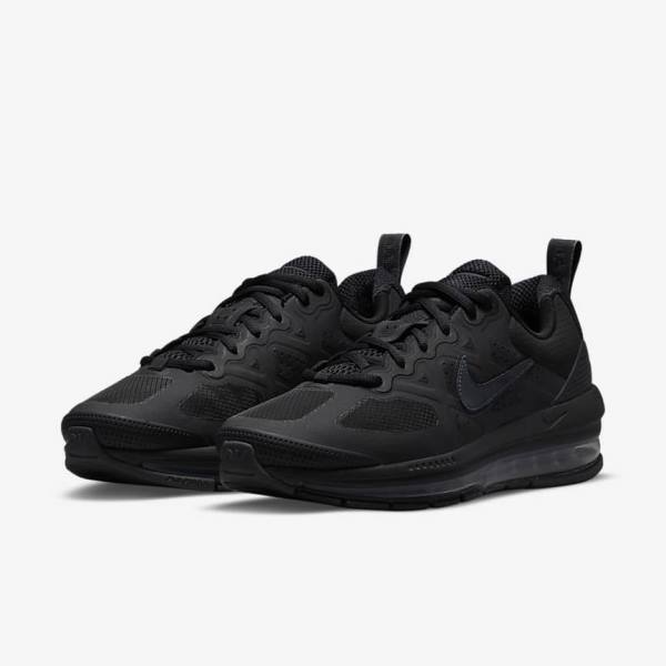 Men's Nike Air Max Genome Sneakers Black / Dark Grey | NK857SVF