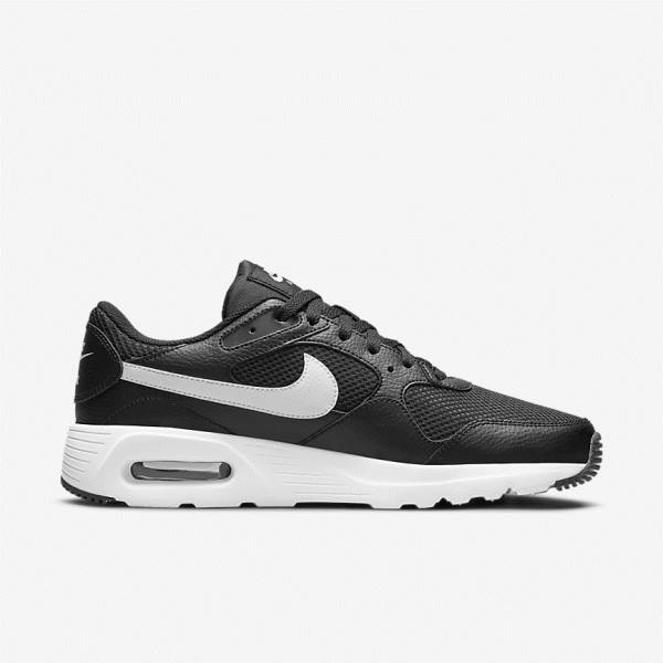 Men's Nike Air Max SC Sneakers Black / White | NK826JUX