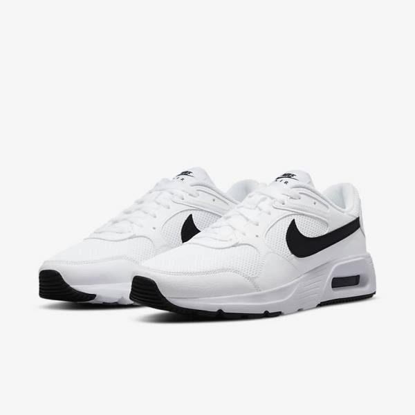 Men's Nike Air Max SC Sneakers White / Black | NK015IRY