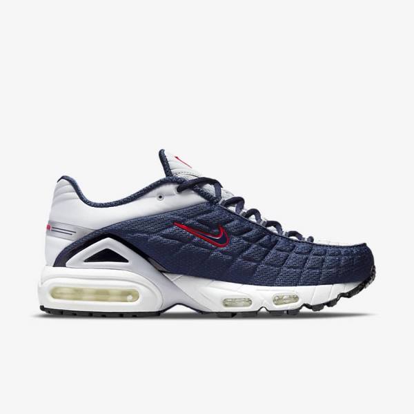 Men's Nike Air Max Tailwind V SP Sneakers Navy / Platinum / White / Red | NK038APC