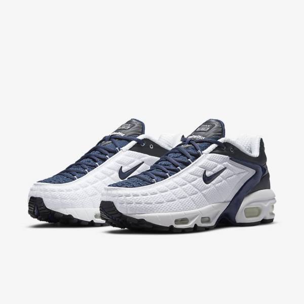 Men's Nike Air Max Tailwind V SP Sneakers White / Navy / Black / Navy | NK146HVK