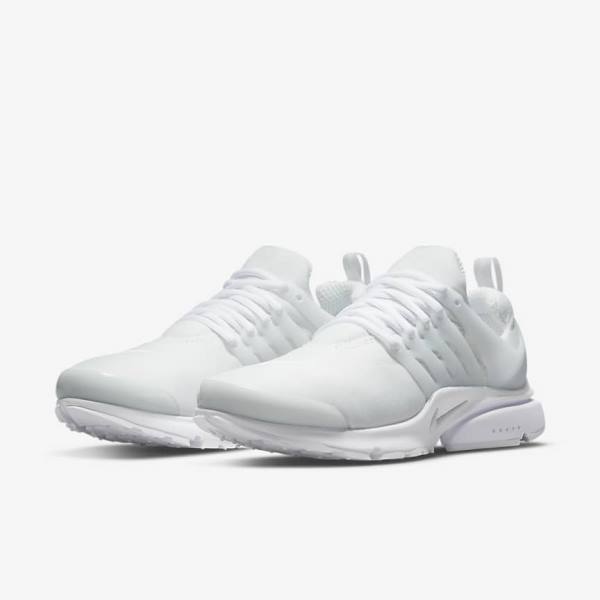 Men's Nike Air Presto Sneakers White / Platinum | NK386YVJ