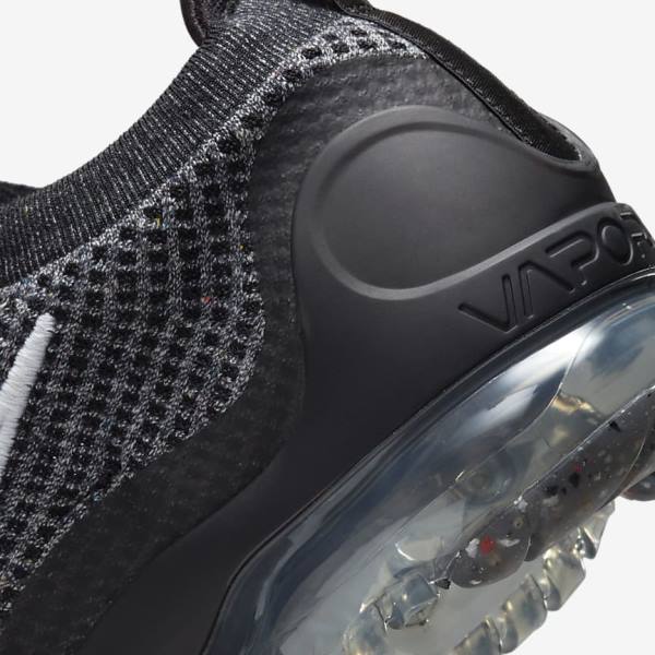 Men's Nike Air VaporMax 2021 FK Sneakers Black / White / Dark Grey / Black | NK042ESQ