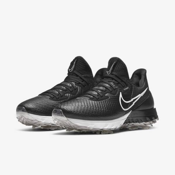 Men's Nike Air Zoom Infinity Tour Golf Shoes Black / White | NK529JCO