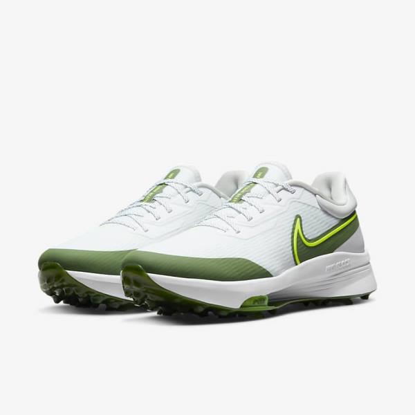 Men's Nike Air Zoom Infinity Tour NEXT% Golf Shoes White / Platinum | NK712KWL