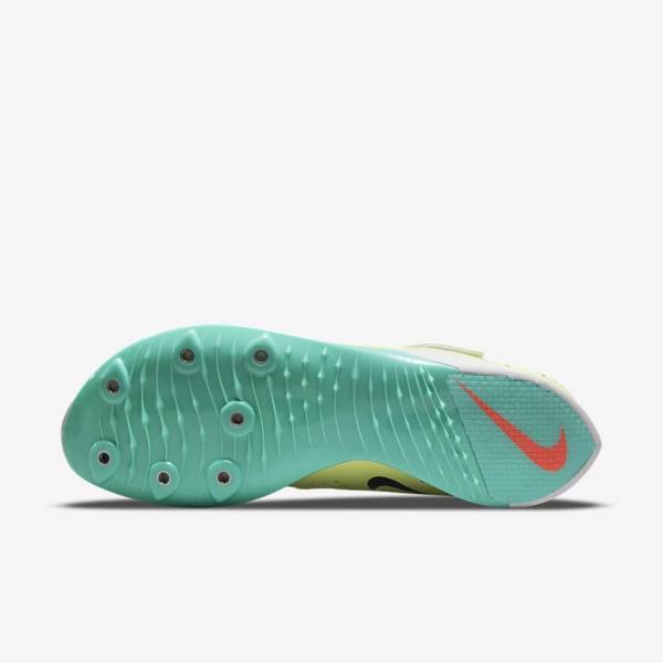 Men's Nike Air Zoom LJ Elite Athletics Jumping Spikes Running Shoes Turquoise / Orange | NK845WSX