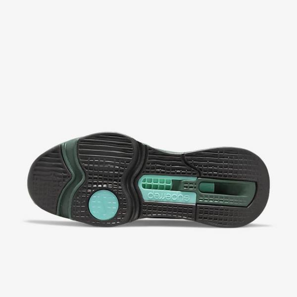 Men's Nike Air Zoom SuperRep 3 HIIT Class Training Shoes Green / Turquoise / Black / Multicolor | NK530IPU