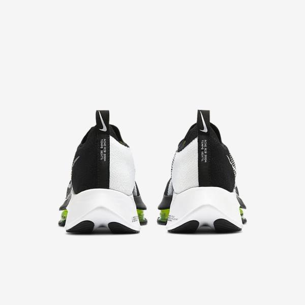 Men's Nike Air Zoom Tempo NEXT% Road Running Shoes Black / White | NK893SDA