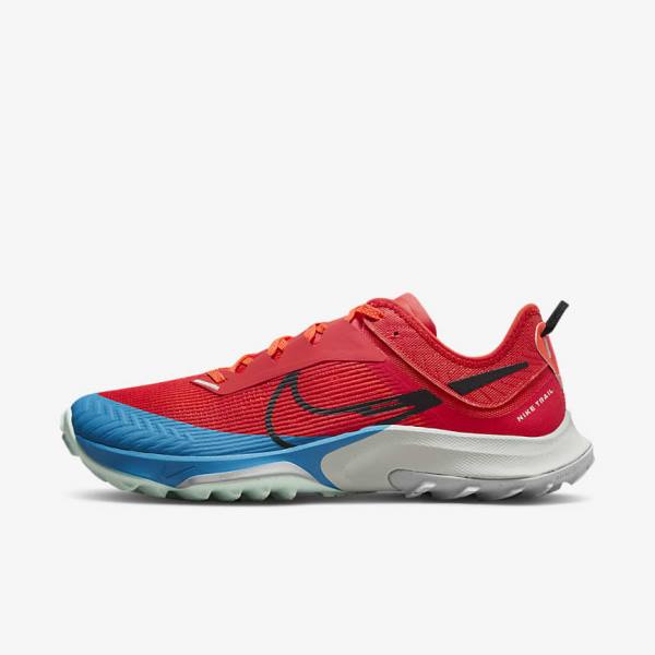 Men\'s Nike Air Zoom Terra Kiger 8 Trail Running Shoes Red / Orange / Blue / Black | NK218VUS