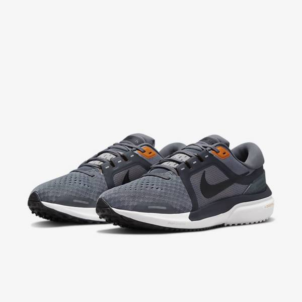 Men's Nike Air Zoom Vomero 16 Road Running Shoes Grey / Dark Grey / Black | NK792GQR