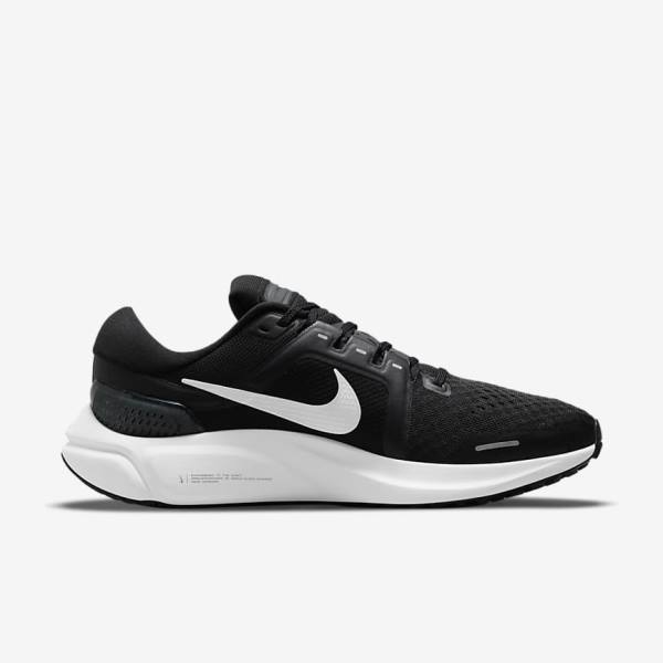 Men's Nike Air Zoom Vomero 16 Road Running Shoes Black / Dark Grey / White | NK803KDB