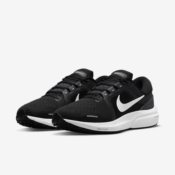 Men's Nike Air Zoom Vomero 16 Road Running Shoes Black / Dark Grey / White | NK803KDB