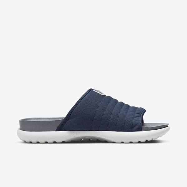 Men's Nike Asuna 2 Next Nature Slides Navy / Grey / Dark Grey / Navy | NK071CIY