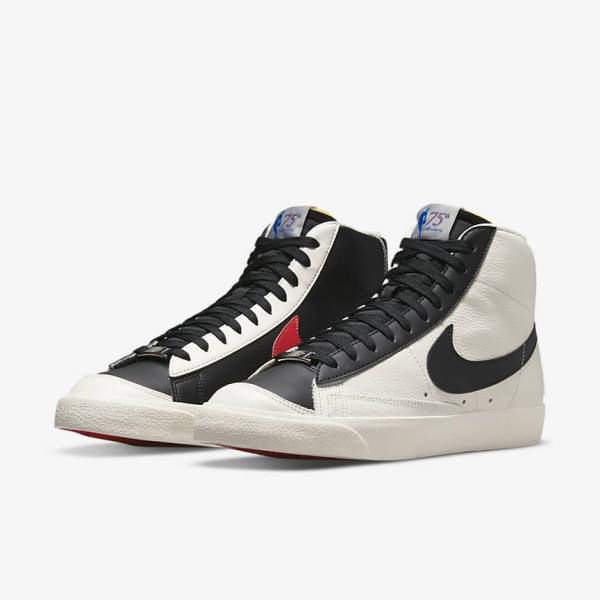 Men's Nike Blazer Mid 77 EMB Sneakers Red / Black | NK075ZSX