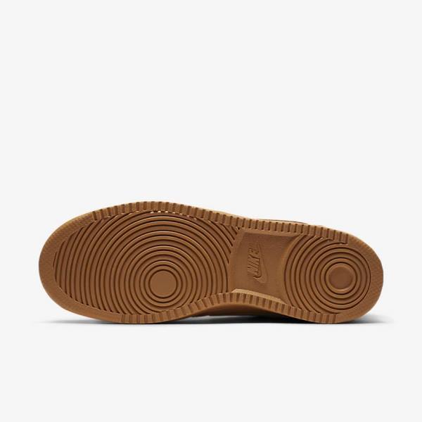 Men's Nike Court Vision Low Sneakers Brown | NK592SNL