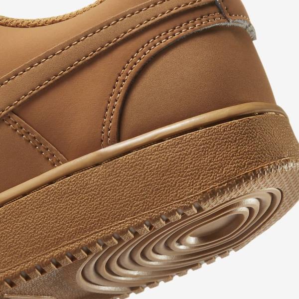 Men's Nike Court Vision Low Sneakers Brown | NK592SNL