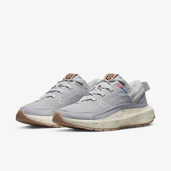 Men's Nike Crater Remixa Sneakers Grey / Brown | NK984FMS