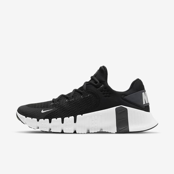 Men\'s Nike Free Metcon 4 Training Shoes Black / Grey | NK178HPA